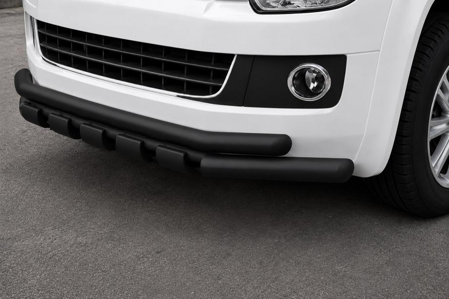 Volkswagen T5 Multivan 2003–2010 Front bull bar ST015 Black (stainless steel) Photo 1
