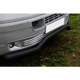 Front bull bar Wave ST007 Black (stainless steel) photo 2