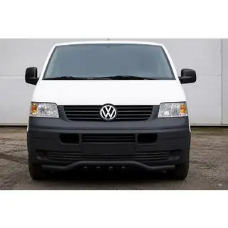Front bull bar wave grille ST007-1 Black (stainless steel) photo 1