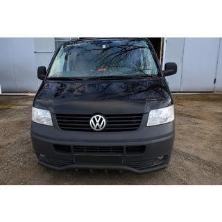 Front bull bar wave grille ST007-1 Black (stainless steel) Volkswagen T5 Caravelle 2004-2010 photo 2