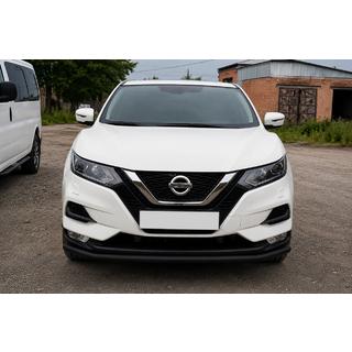 Front bull bar ST008 Black (2017-2021, stainless steel) Nissan Qashqai 2014-2021 photo 1