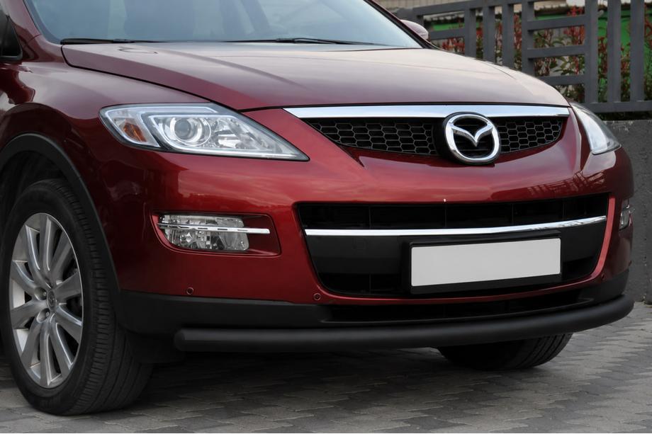 Mazda CX-7 2006-2012 Front protection bar ST008 Black (stainless steel) Photo 1