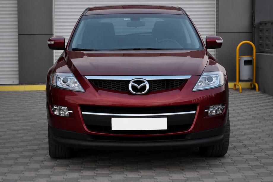 Mazda CX-7 2006-2012 Front protection bar ST008 Black (stainless steel) Photo 2