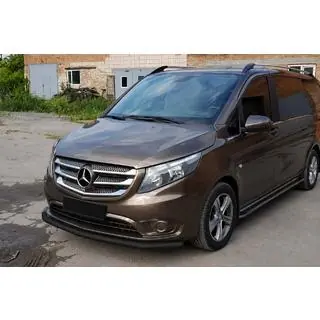 Front protection bar ST008 Black (stainless steel) photo 2