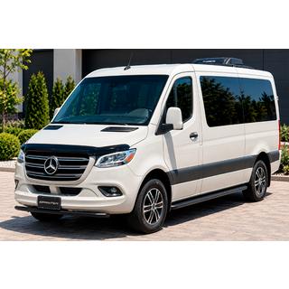 Front protection bar ST008 Black (stainless steel) Mercedes Sprinter W907/W910 2018- photo 2