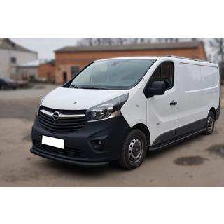 Front Bumper Guard ST008 Black (Stainless Steel) Opel Vivaro 2015-2019 photo 2