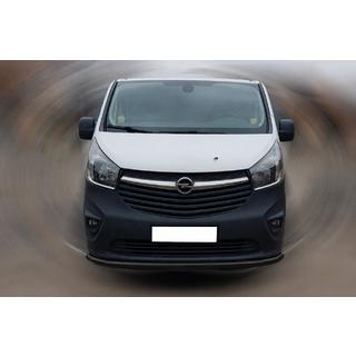 Front Bumper Guard ST008 Black (Stainless Steel) Fiat Talento 2016- photo 1