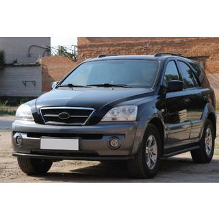 Front Bumper Guard ST008 Black (Stainless Steel) Kia Sorento I BL 2002-2009 photo 1