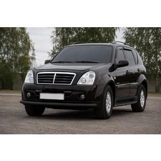 Front Bumper Guard ST008 Black (Stainless Steel) SsangYong Rexton I 2001-2017 photo 1