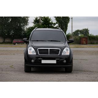 Front Bumper Guard ST008 Black (Stainless Steel) SsangYong Rexton I 2001-2017 photo 2