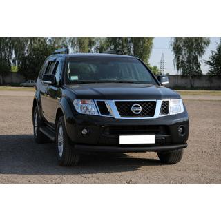 Front bull bar ST008-1 Black (stainless steel) Nissan Pathfinder R51 2005-2014 photo 2