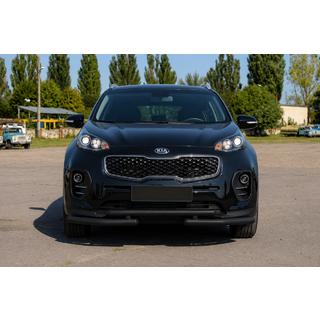 Front bull bar ST009 Black (stainless steel) Kia Sportage 2015-2021 photo 3