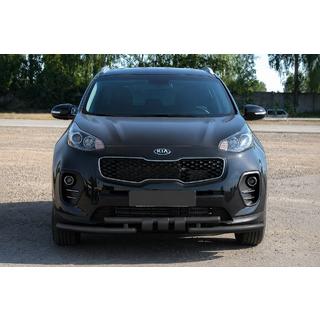 Front protection bar ST009-15 Black (stainless steel) Kia Sportage 2015-2021 photo 1