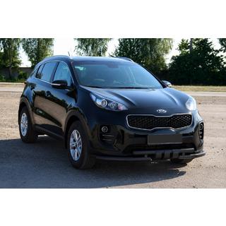 Front protection bar ST009-15 Black (stainless steel) Kia Sportage 2015-2021 photo 2