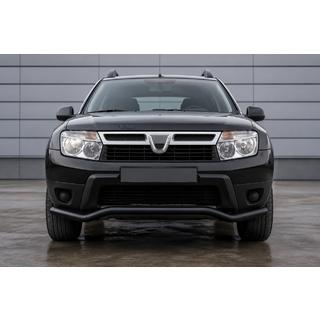 Front protection bar ST012 Black (stainless steel) Dacia Duster 2008-2018