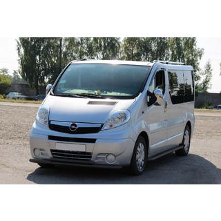 Front Bumper Guard ST014 Black (Stainless Steel) Opel Vivaro 2001–2015 photo 1