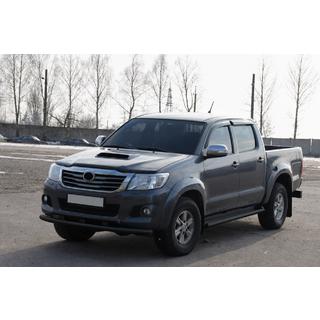 Front Bumper Guard ST014 Black (Stainless Steel) Toyota Hilux 2006-2015 photo 2