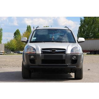 Front Bumper Guard ST014 Black (Stainless Steel) Hyundai Tucson JM 2004- photo 1