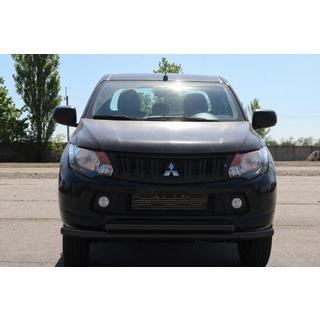 Front bull bar ST014 Black (stainless steel) photo 1
