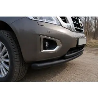 Front bull bar ST014 Black (stainless steel) photo 1