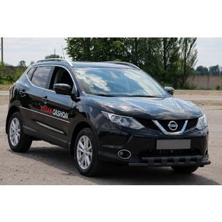 Front bull bar ST015 Black (stainless steel) Nissan Qashqai 2007-2010 photo 3