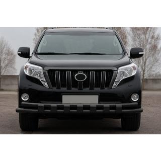 Front bull bar ST016-2 Black (stainless steel) Toyota Land Cruiser Prado 150 2009-2023 photo 1