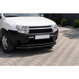 Bull bar ST017 Black (stainless steel) Dacia Duster 2008-2018 photo 1