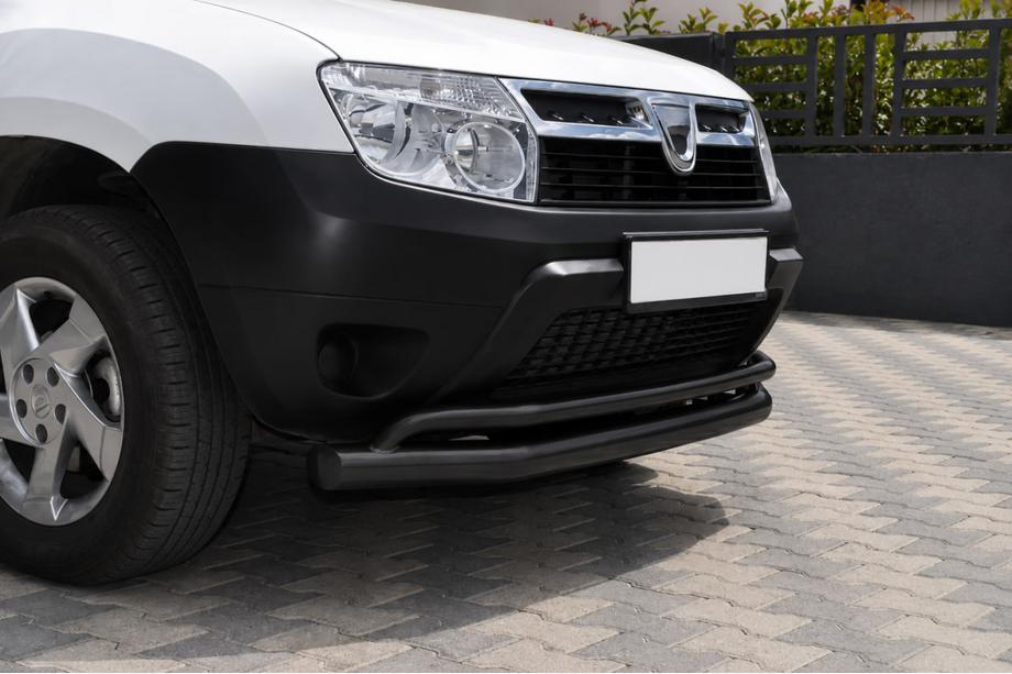 Dacia Duster 2008-2018 Bull bar ST017 Black (stainless steel) Photo 2