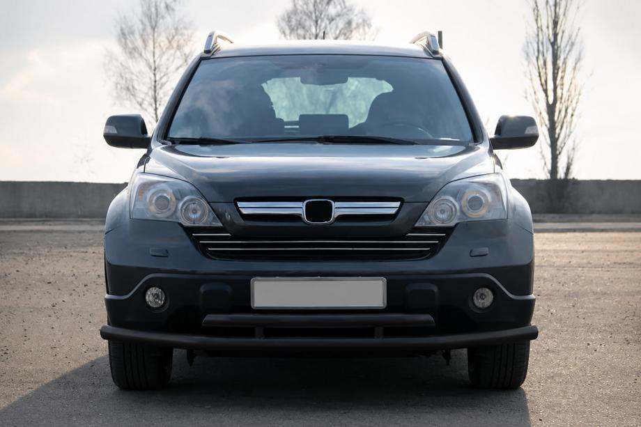 Honda CRV 2007-2011 Front bull bar ST018 Black (stainless steel) Image