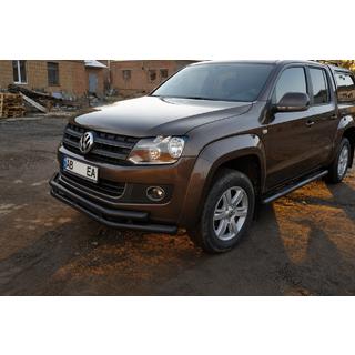 Front bull bar ST018-2 Black (stainless steel) photo 2