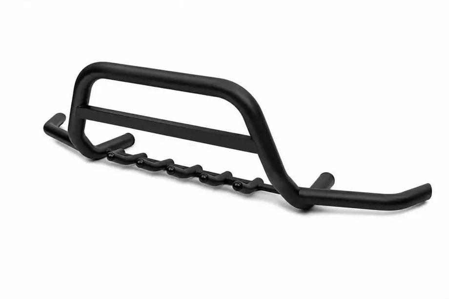 Nissan Interstar 2002-2010 Front bull bar with side tubes WT003 Plus Black (stainless steel) Photo 2