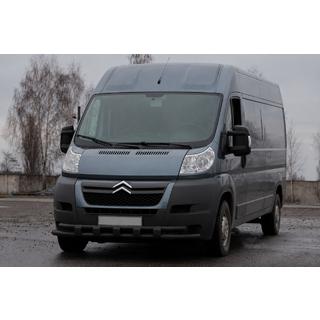 Front bull bar ST015 Black (stainless steel) Opel Movano 2021- photo 2