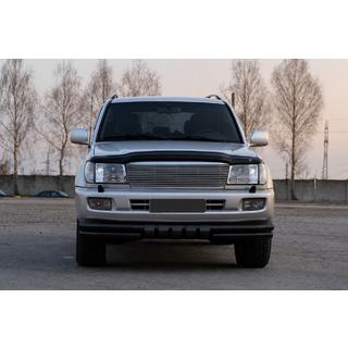 Front bull bar ST015 Black (stainless steel) Toyota Land Cruiser 100 1998-2007 photo 1