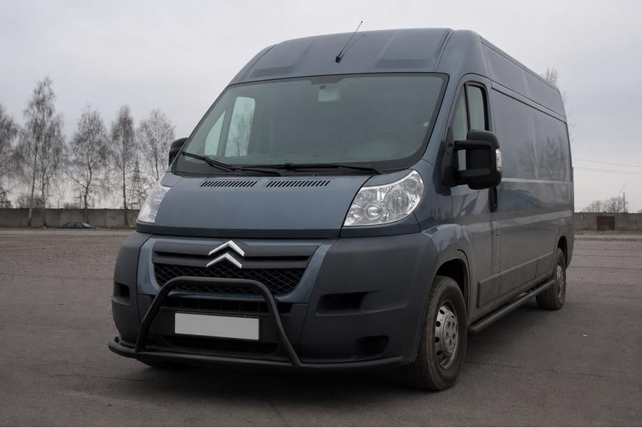 Citroen Jumper 2007-2025 Front bull bar ST019 Black (stainless steel) Photo 3