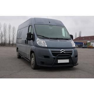 Front bull bar ST019 Black (stainless steel) Fiat Ducato 2006-2025 photo 2
