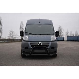 Front bull bar ST019 Black (stainless steel) Fiat Ducato 2006-2025 photo 1