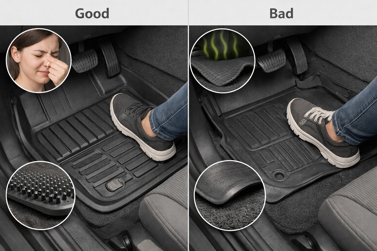 How to choose floor mats without odor, slipping or gaps