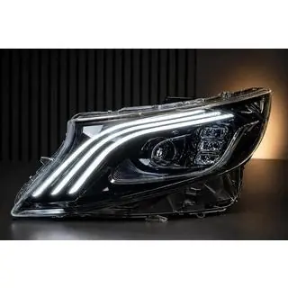 Maybach-style LED headlight set, front (for V-class, 2 pcs) Mercedes Vito/V-class W447 2014- photo 1