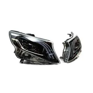 Maybach-style LED headlight set, front (for V-class, 2 pcs) Mercedes Vito/V-class W447 2014- photo 4