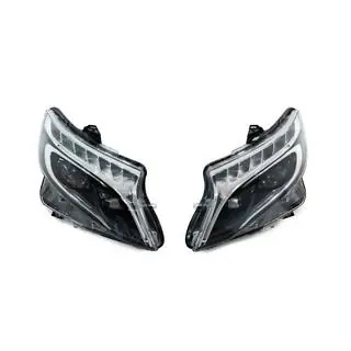 V-class design LED headlights (for V-class, 2 pcs) Mercedes Vito/V-class W447 2014- photo 2