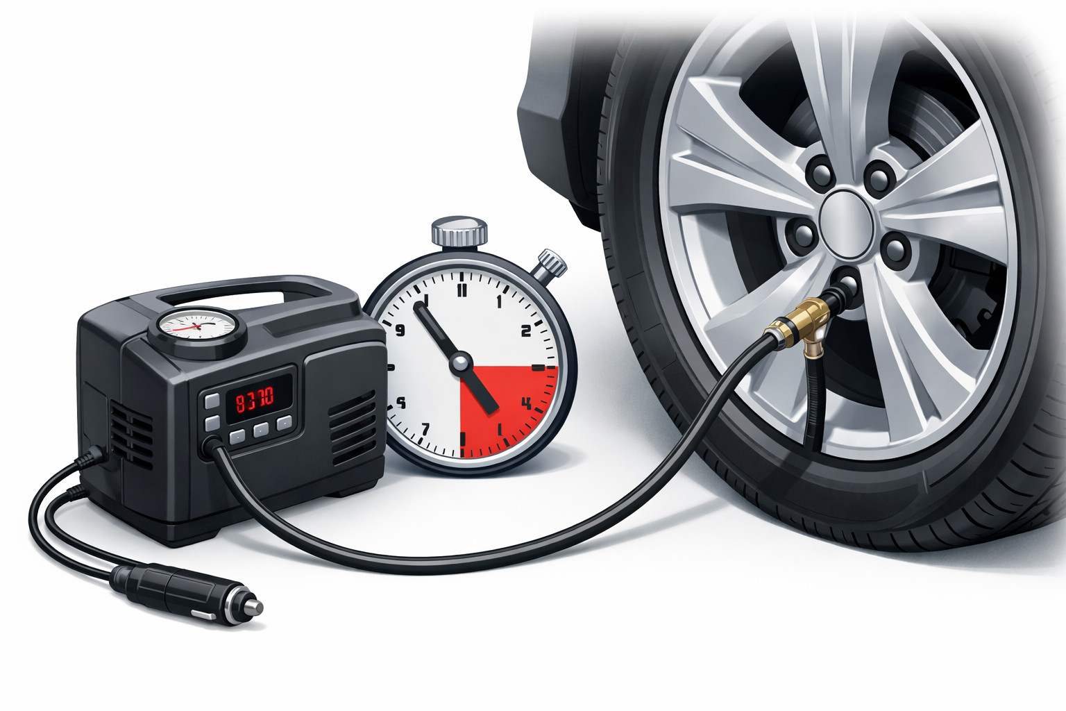 Tire inflator takes too long: normal or junk?