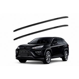 Integrated roof rails black OEM (ABS plastic, adhesive mounting) Toyota Rav 4 2019–2025