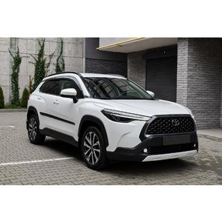 Integrated roof rails black OEM (ABS plastic, adhesive installation) Toyota Corolla Cross 2020- photo 3