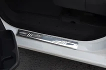 Peugeot Expert 2007-2016 Stainless Steel Door Sill Protectors (Omsa, 2 pcs) photo 1
