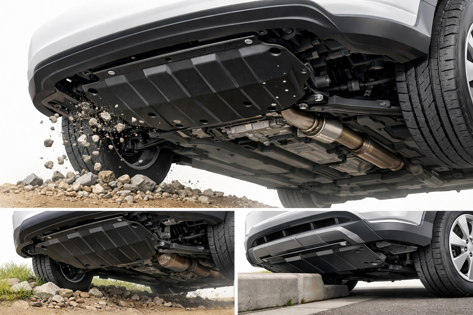 Underbody protection for gravel, dirt roads and curbs: what first?