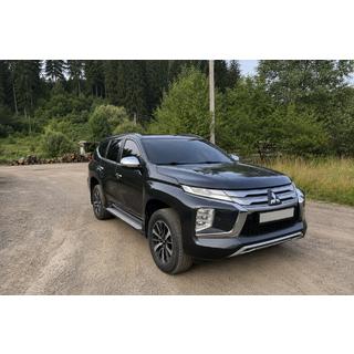 Integrated roof rails black OEM (2019-, Aluminum) Mitsubishi Pajero Sport 2015- photo 1