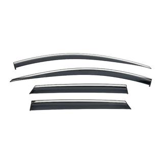 Window wind deflectors with chrome trim Niken (for LWB, 4 pcs) Kia Sportage 2021- photo 2