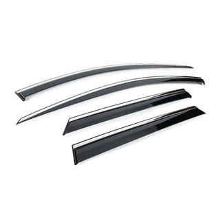 Window wind deflectors with chrome trim Niken (for LWB, 4 pcs) Kia Sportage 2021- photo 4