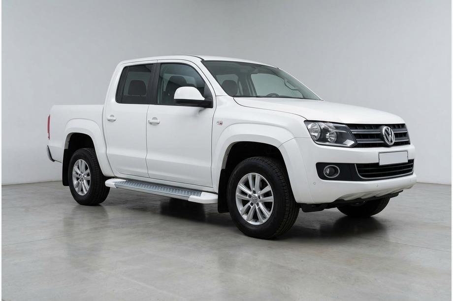 Volkswagen Amarok 2010-2022 Side Steps Allmond White (2 pcs, Aluminum) Photo 1
