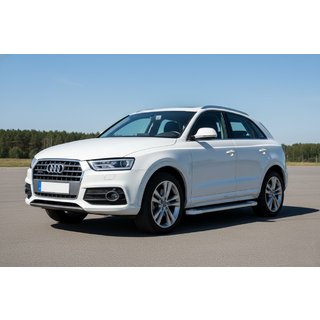 Side Steps Allmond White (2 pcs, Aluminum) Audi Q3 2011-2019 photo 1
